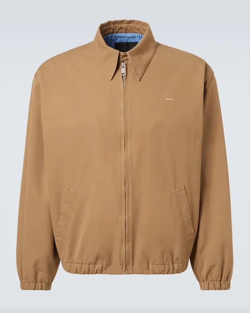 Prada Jacke aus Baumwolle Braun
