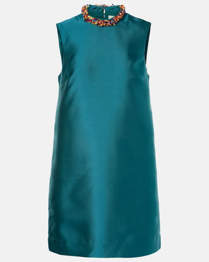 ALEMAIS Alémais Verziertes Minikleid Grün
