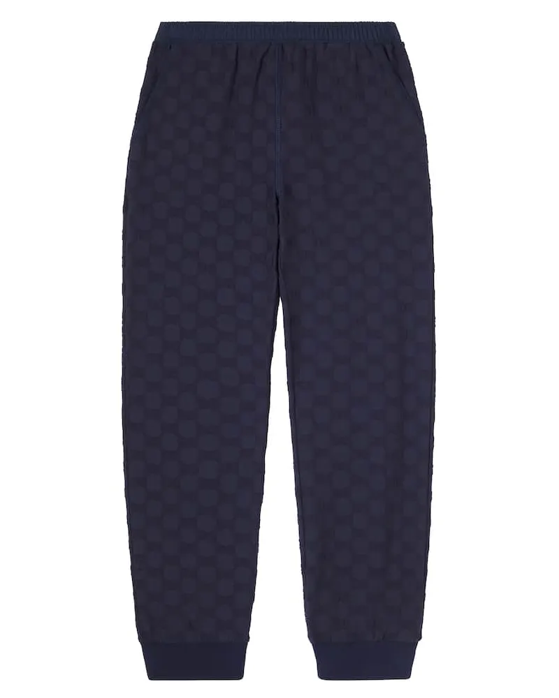 Gucci Jogginghose GG aus Jacquard Blau