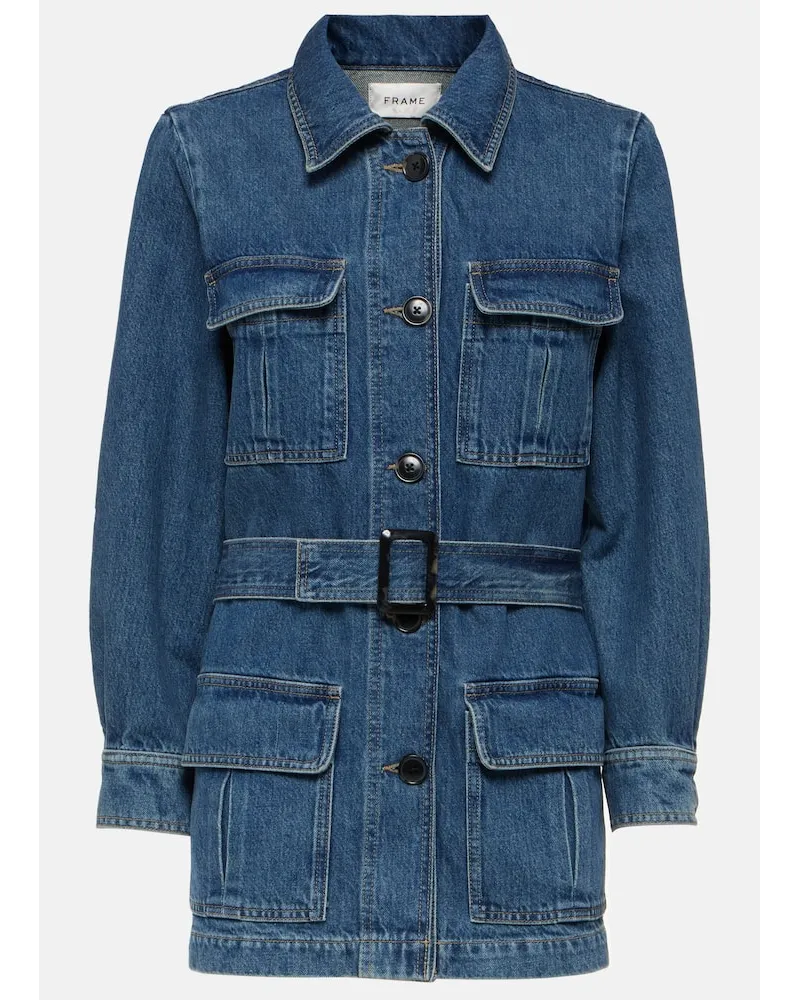 Frame Denim Jacke aus Denim Blau