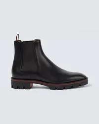 Christian Louboutin Chelsea Boots Alpinosol aus Leder Schwarz