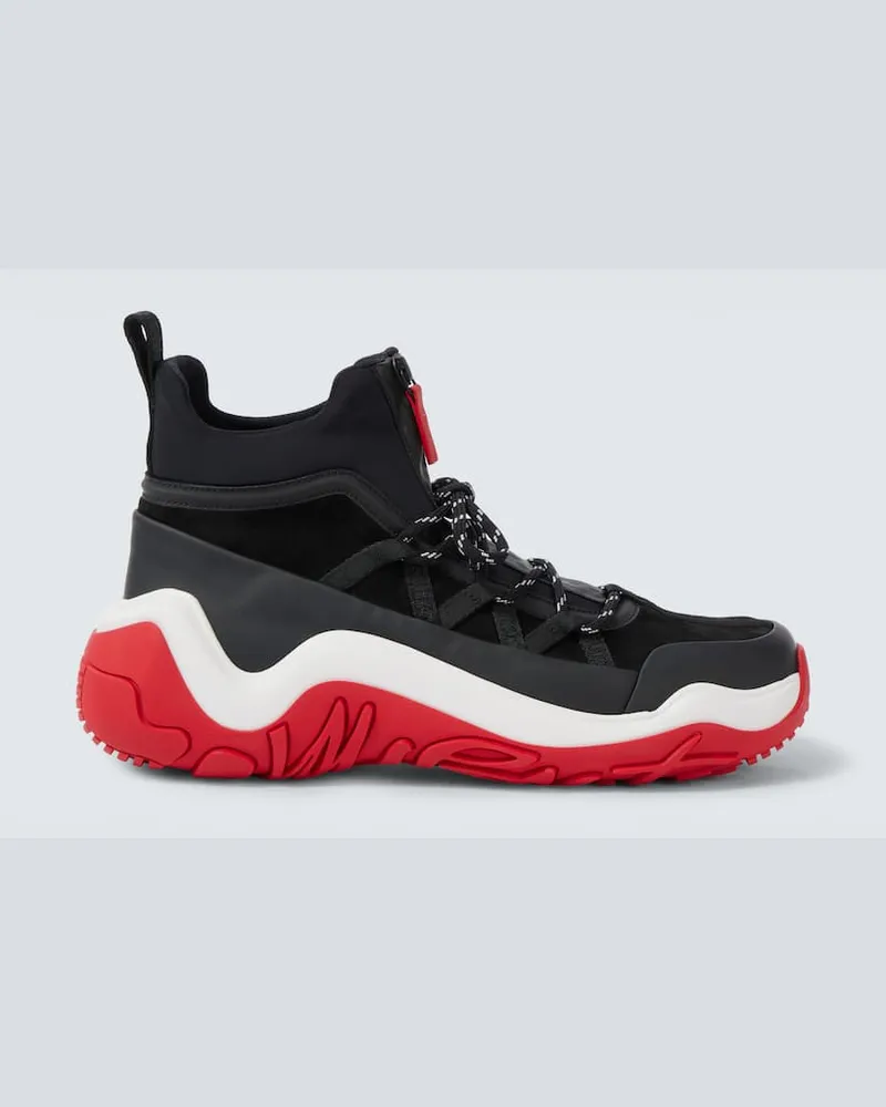 Christian Louboutin Sneakers Anapur aus Leder Schwarz