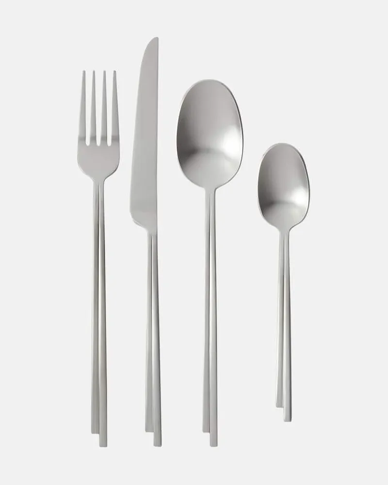 Serax Besteckset Dune by Kelly Weastler, 24-teilig Silber