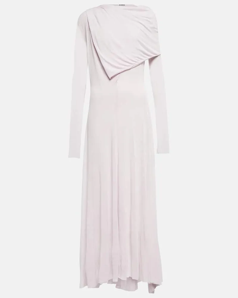 Jil Sander Robe aus Crêpe Rosa