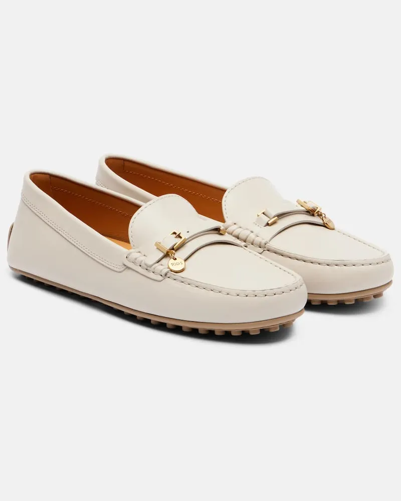 TOD'S Mokassins City Gommino aus Leder Beige