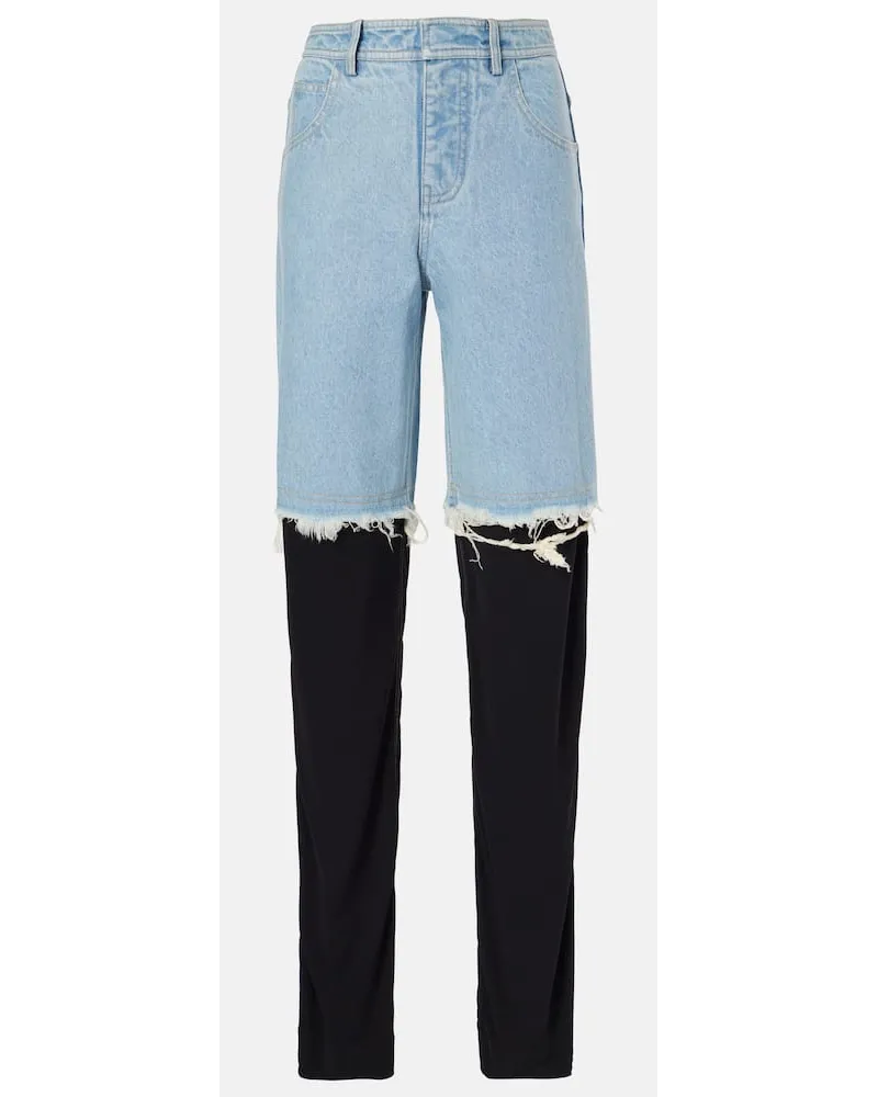 Christopher Esber Wide-Leg Jeans Blau