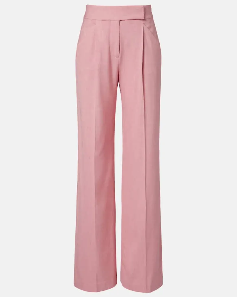 Veronica Beard Weite Hose Marbeau Rosa