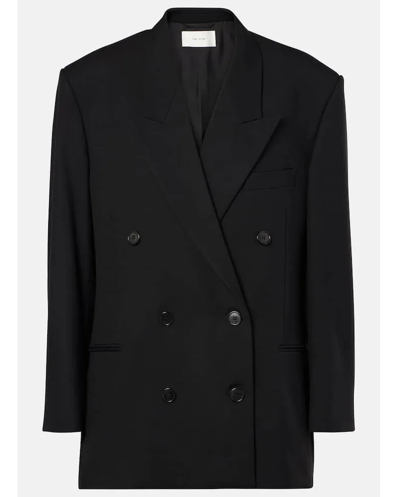 The Row Blazer Timoty aus Wolle Schwarz