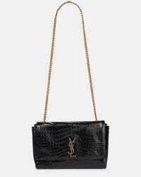 Saint Laurent Wendbare Schultertasche Kate Medium Braun