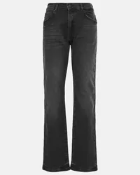 Adriano Goldschmied Mid-Rise Straight Jeans Lanzarote Schwarz