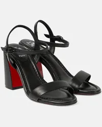 Christian Louboutin Sandalen Miss Jane 85 aus Leder Schwarz