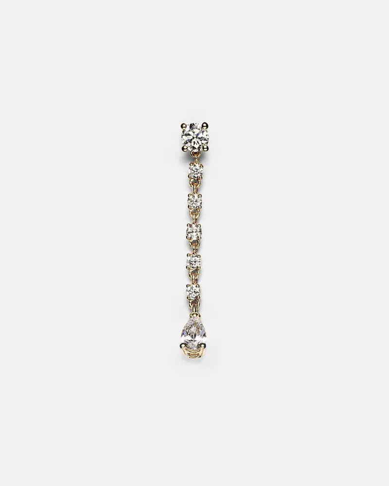 ANITA KO Einzelner Ohrring Olivia aus 18kt Gelbgold mit Diamanten Gold