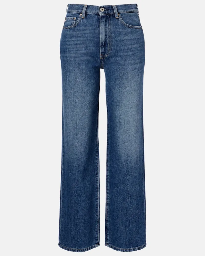 Adriano Goldschmied High-Rise Wide-Leg Jeans Kora Blau