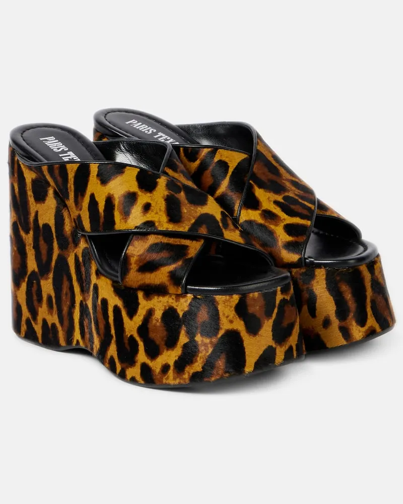 Paris Texas Bedruckte Wedge-Sandalen Mara 135 Multicolor