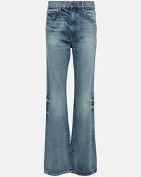 Nili Lotan High-Rise Straight Jeans Joan Blau