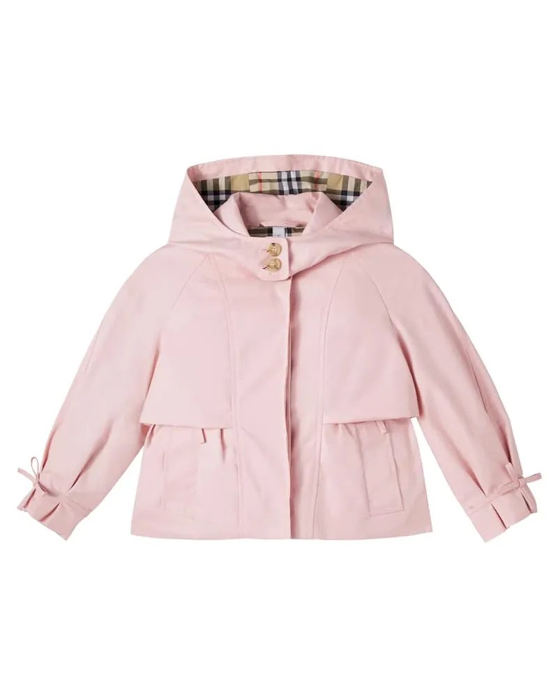 Burberry Jacke Burberry Check aus Baumwolle Rosa