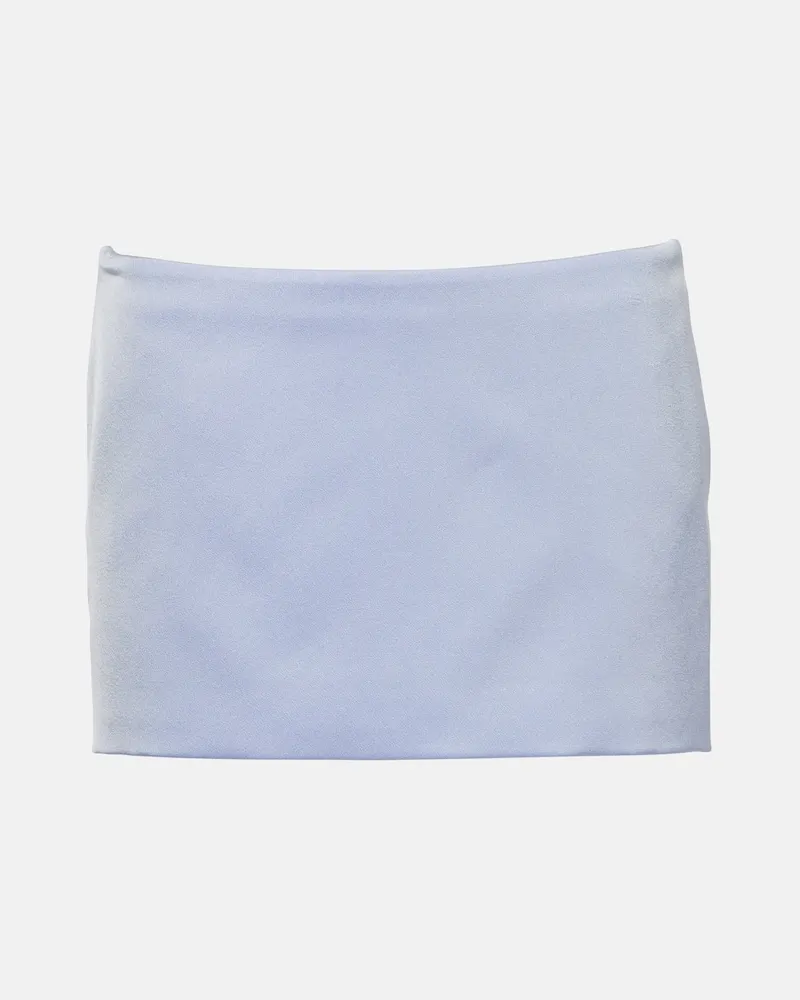 Alex Perry Low-Rise-Minirock aus Crêpe Violett