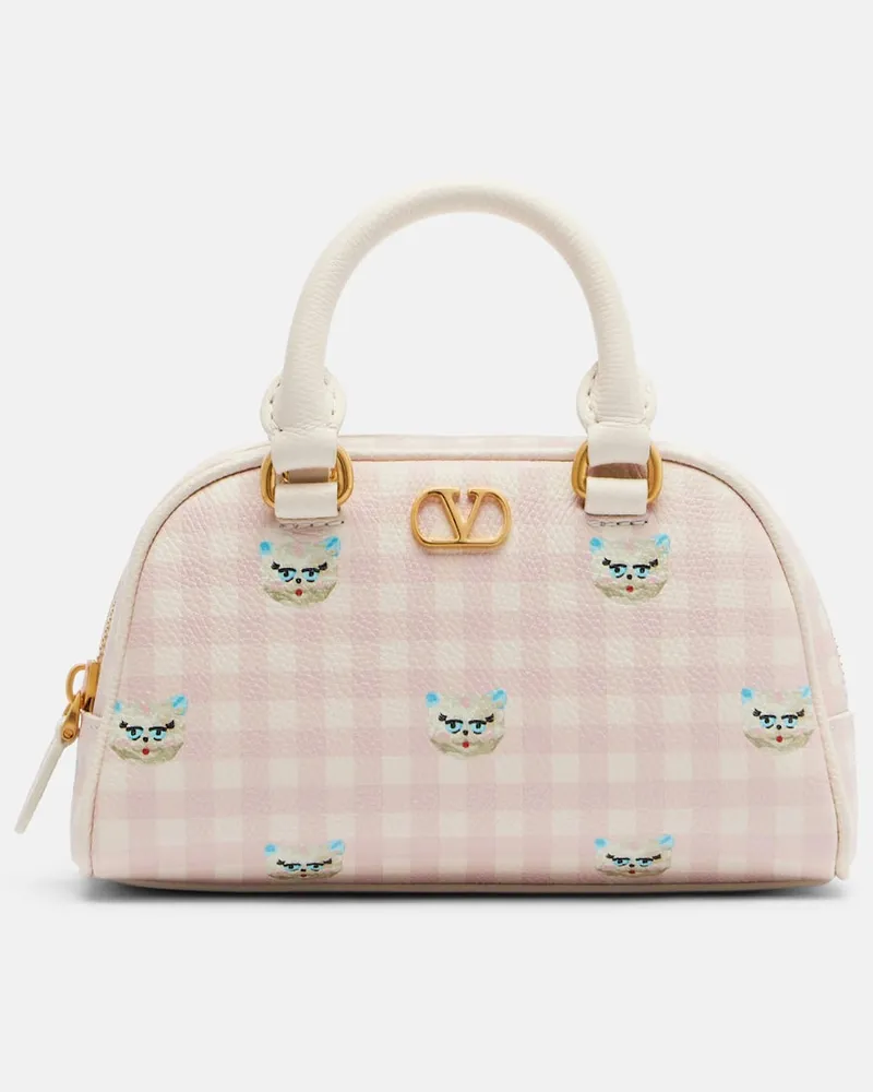 Valentino Garavani Tote Bag aus Leder Rosa