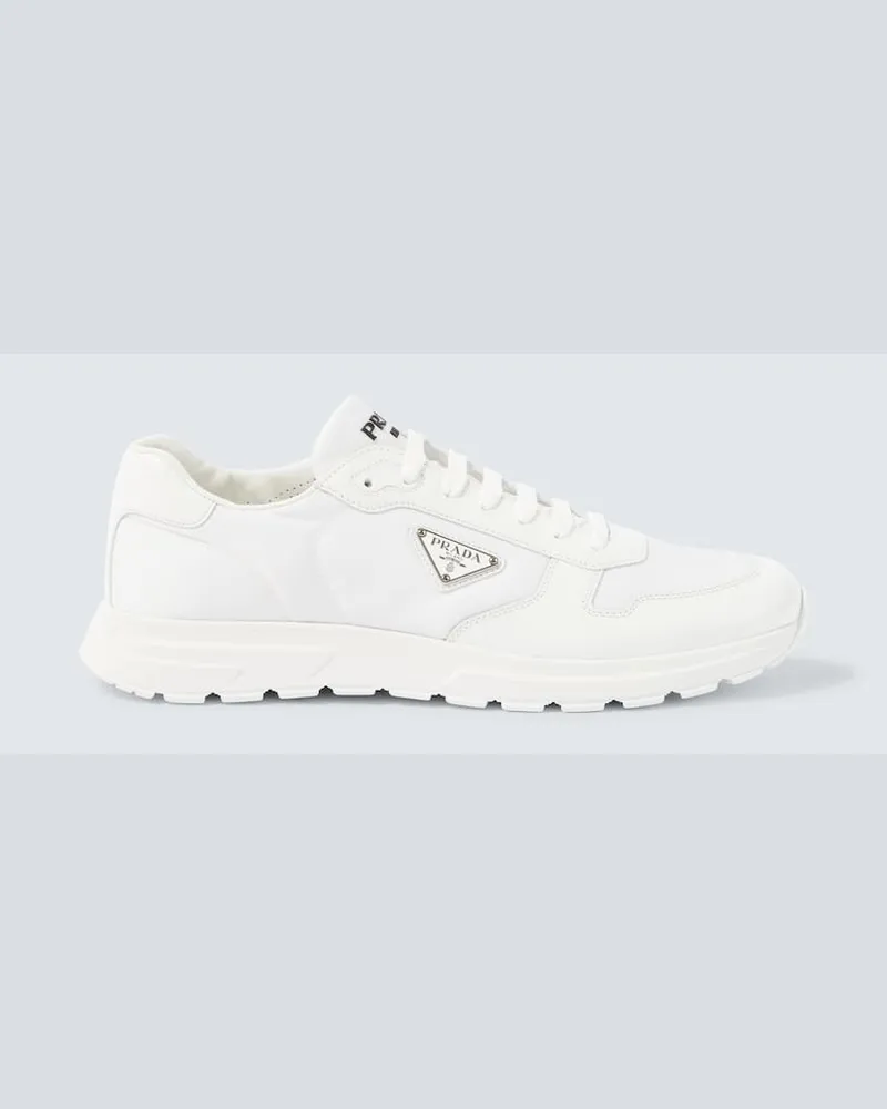 Prada Sneakers mit Leder Weiß