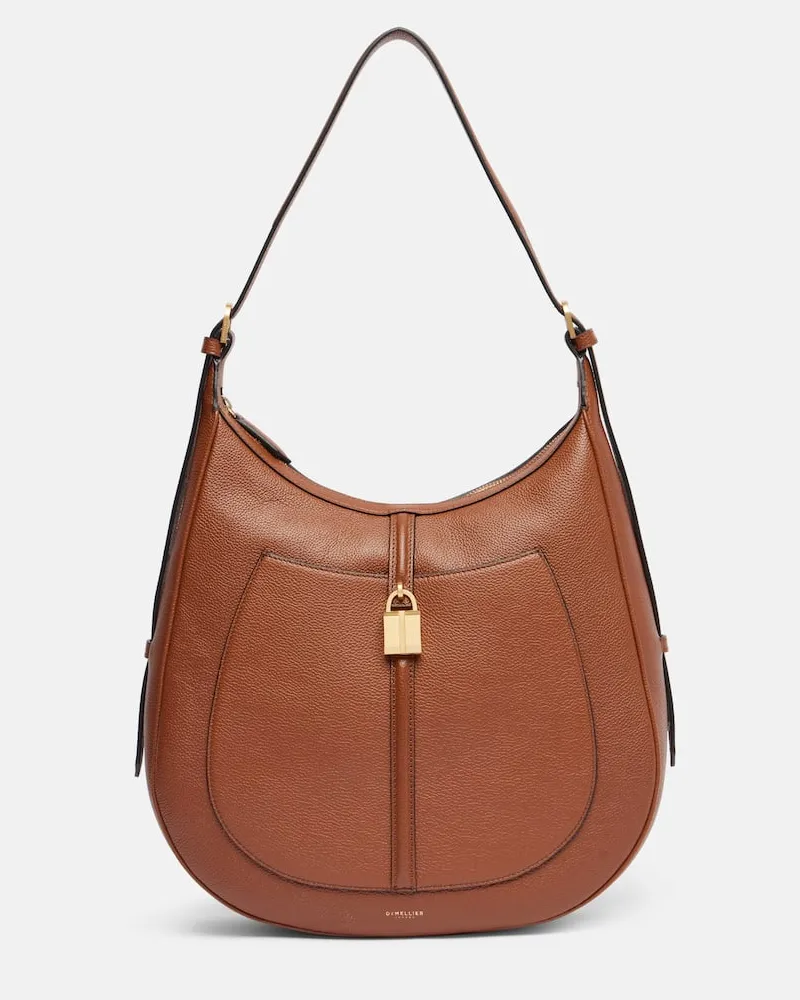 DeMELLIER Schultertasche Vancouver aus Leder Braun