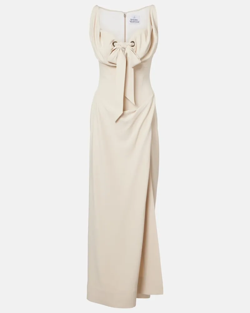 Vivienne Westwood Kleid Iwona aus einem Baumwollgemisch Weiß