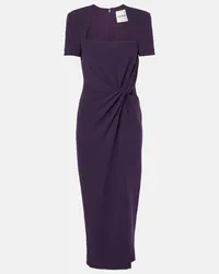 Roland Mouret Midikleid aus Cady Lila