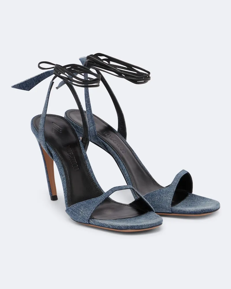 ATTICO Slingback-Sandalen Ora aus Denim Blau