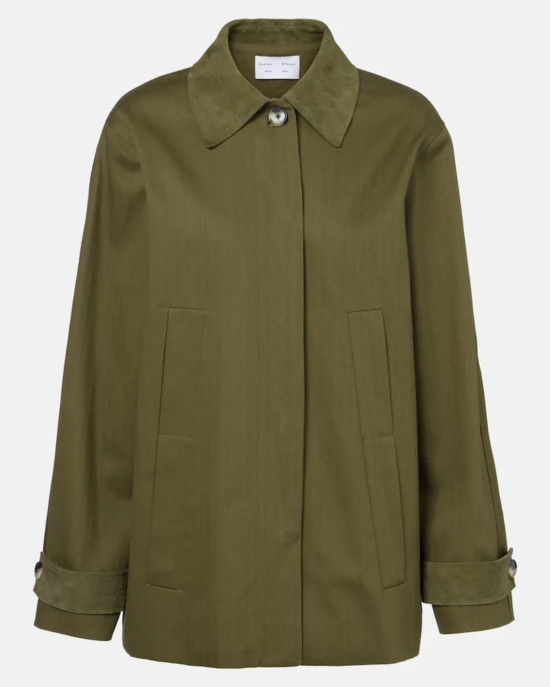 Proenza Schouler Jacke Angela aus Baumwolle Grün