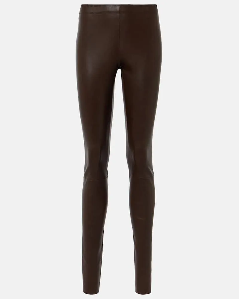 Stouls Leggings Carolyn aus Leder Braun