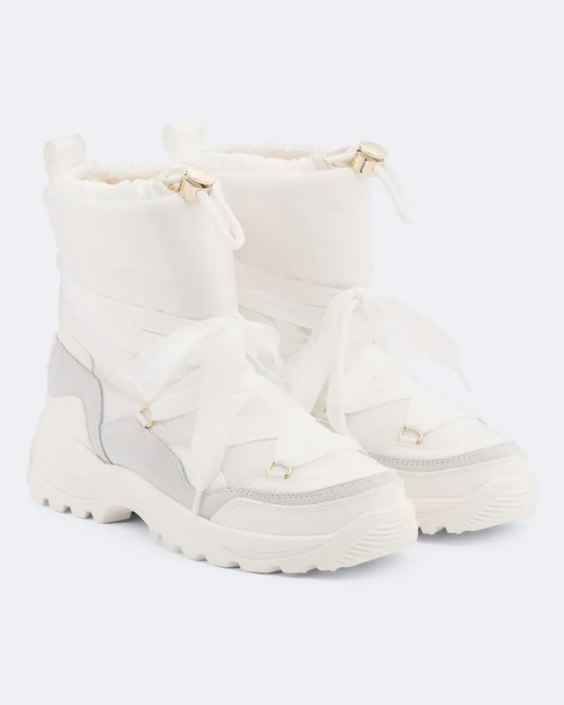 Bogner Schneestiefel Alta Badia mit Veloursleder Weiß
