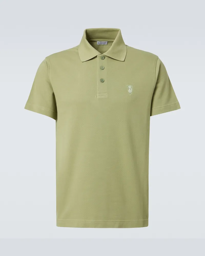 Burberry Polohemd aus Baumwolle Grün