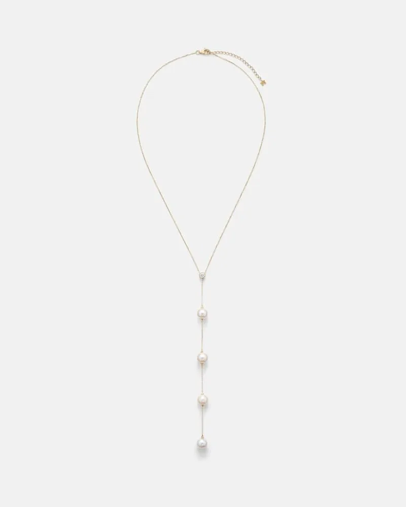 MATEO Halskette aus 14kt Gelbgold mit Diamanten und Perlen Gold