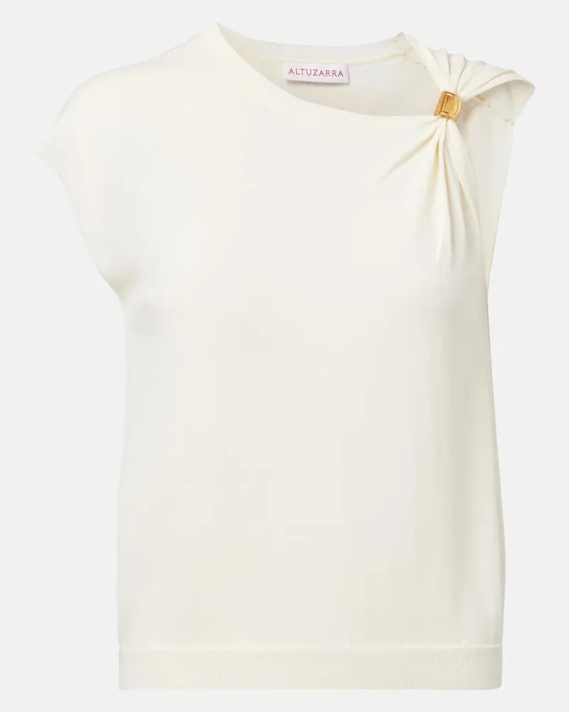 Altuzarra Top aus Jersey Weiã
