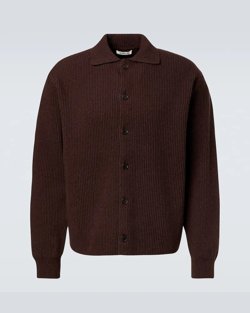AURALEE Cardigan aus Wolle Braun