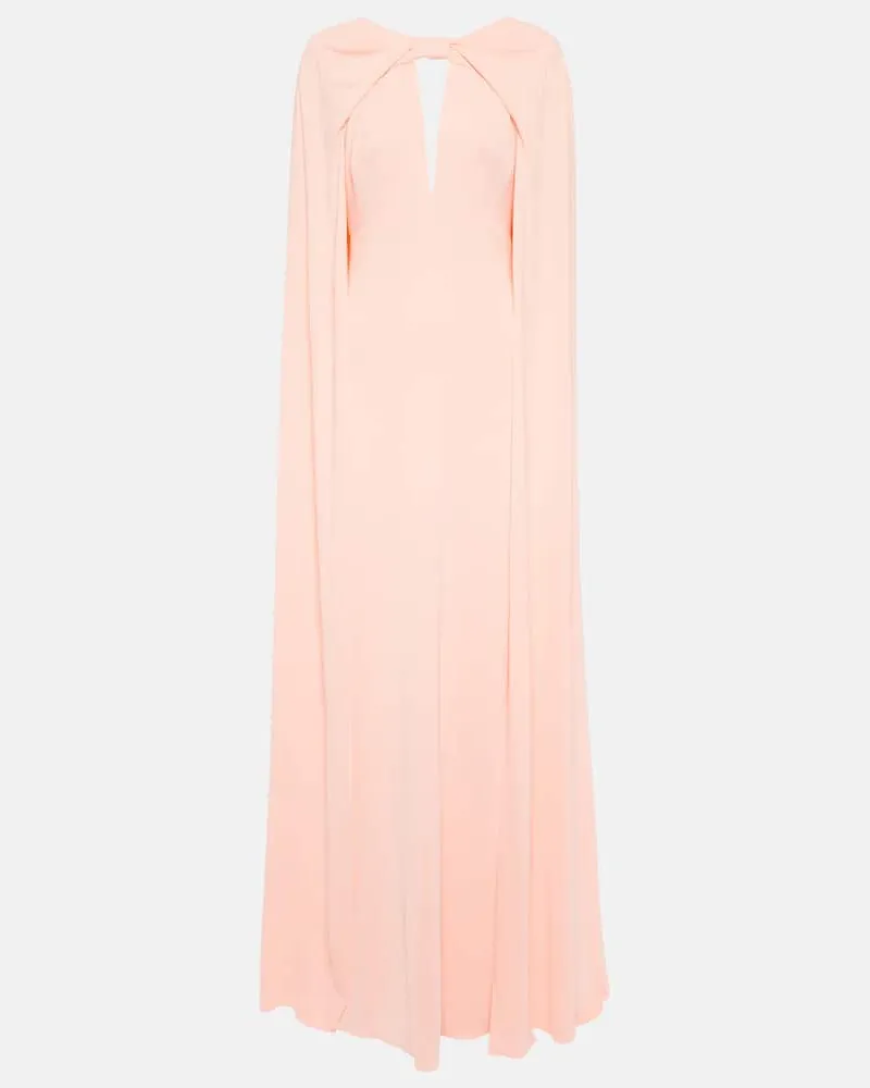 Monique Lhuillier Robe aus Satin Rosa