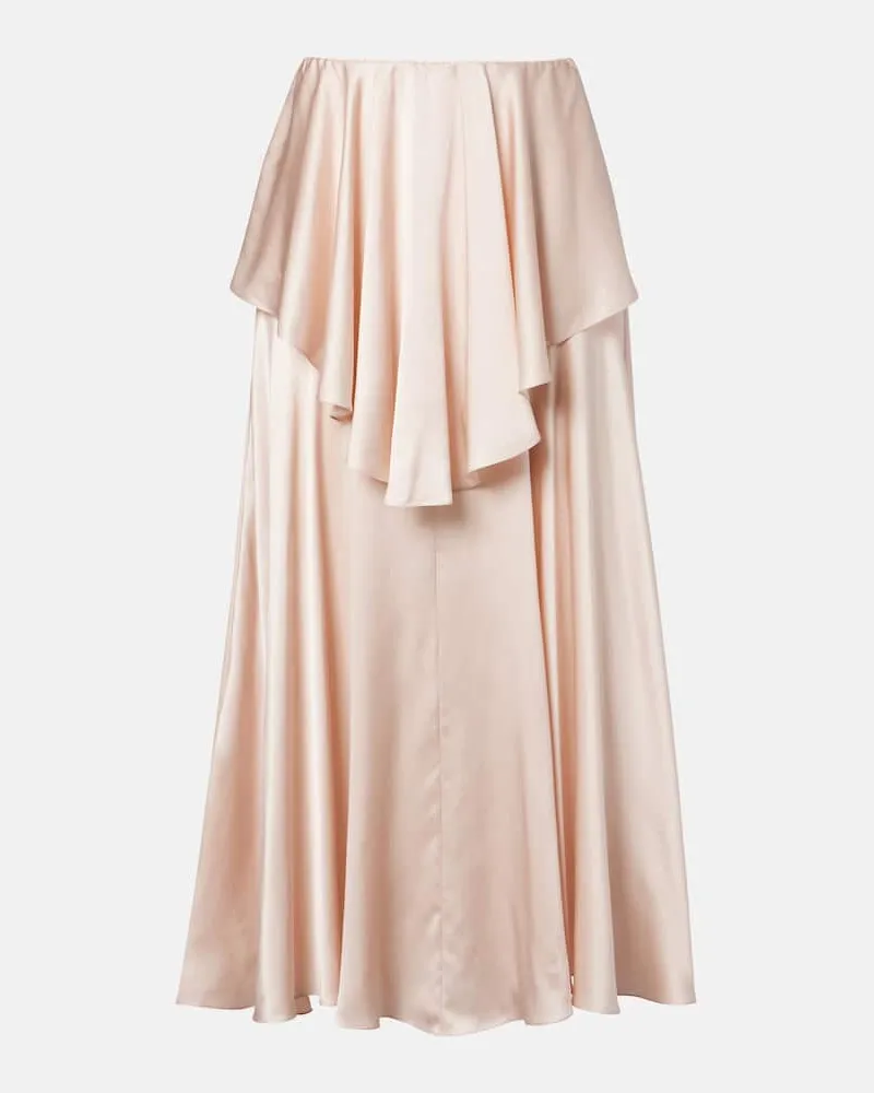 Chloé Chloé Maxirock aus Seidensatin Rosa