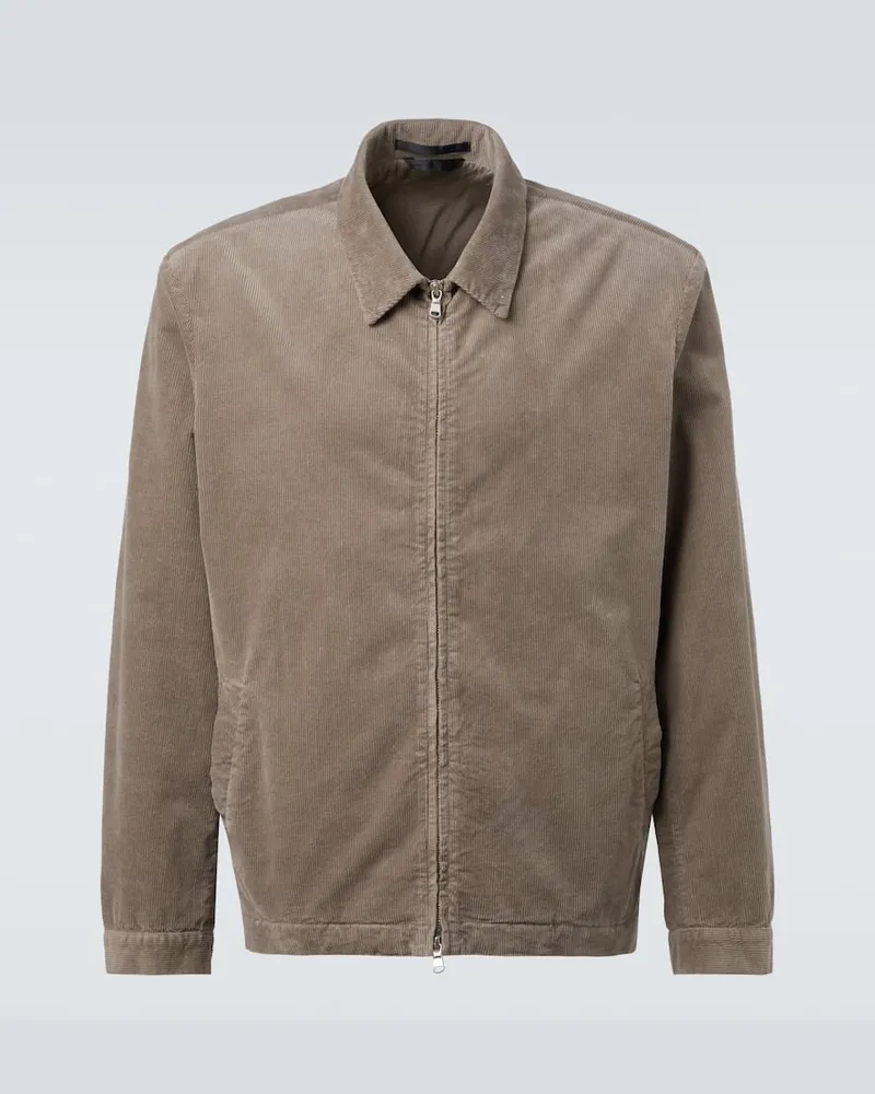 Sunspel Jacke aus Baumwoll-Cord Beige