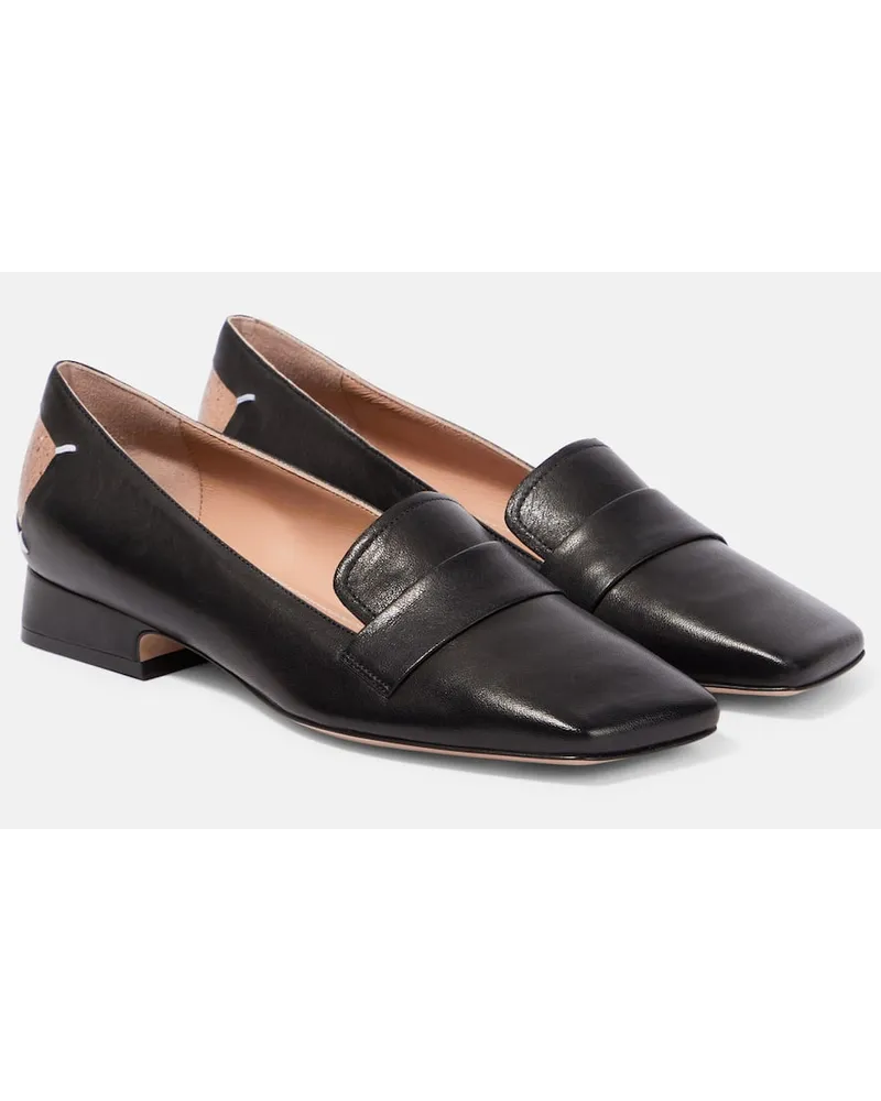 Maison Margiela Loafers aus Leder Schwarz