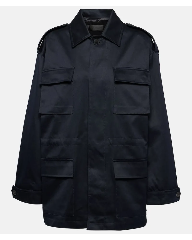 Nili Lotan Parka Lorenzo aus Baumwolle Blau