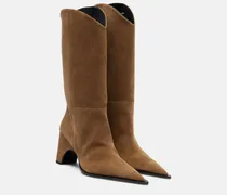 Stiefel Cowboy aus Veloursleder