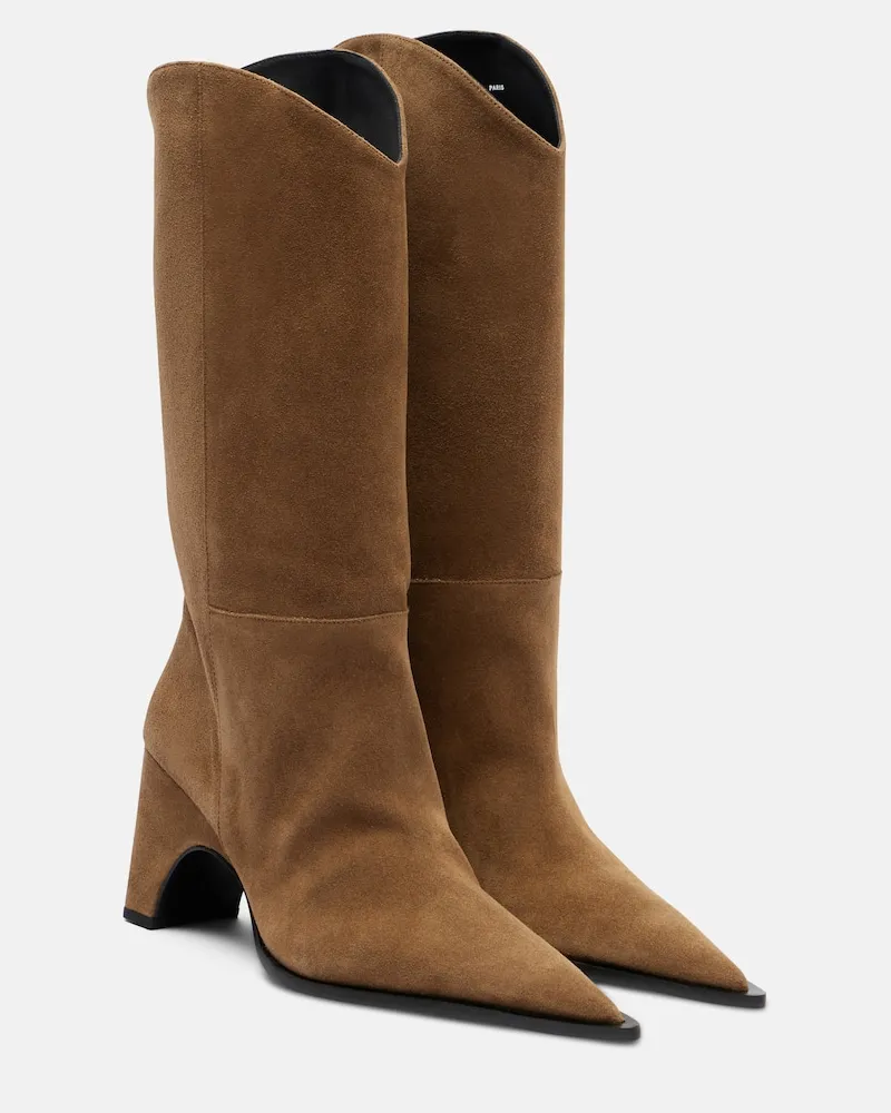COPERNI Stiefel Cowboy aus Veloursleder Braun