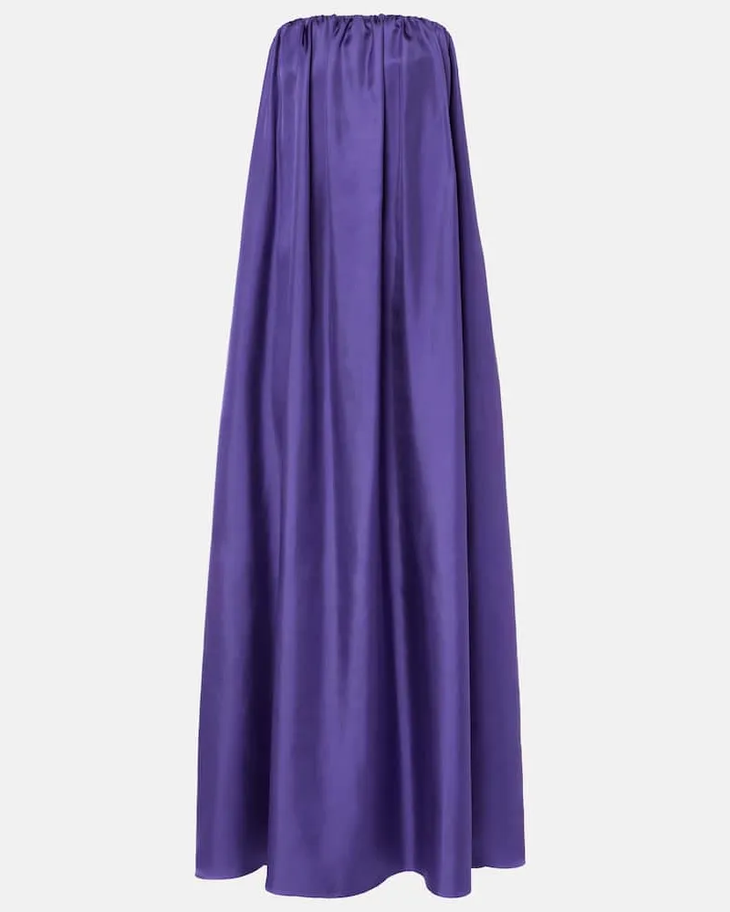 Max Mara Maxikleid Edda aus Seide Violett