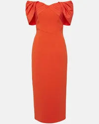 Rebecca Vallance Off-Shoulder-Midikleid Alani Orange