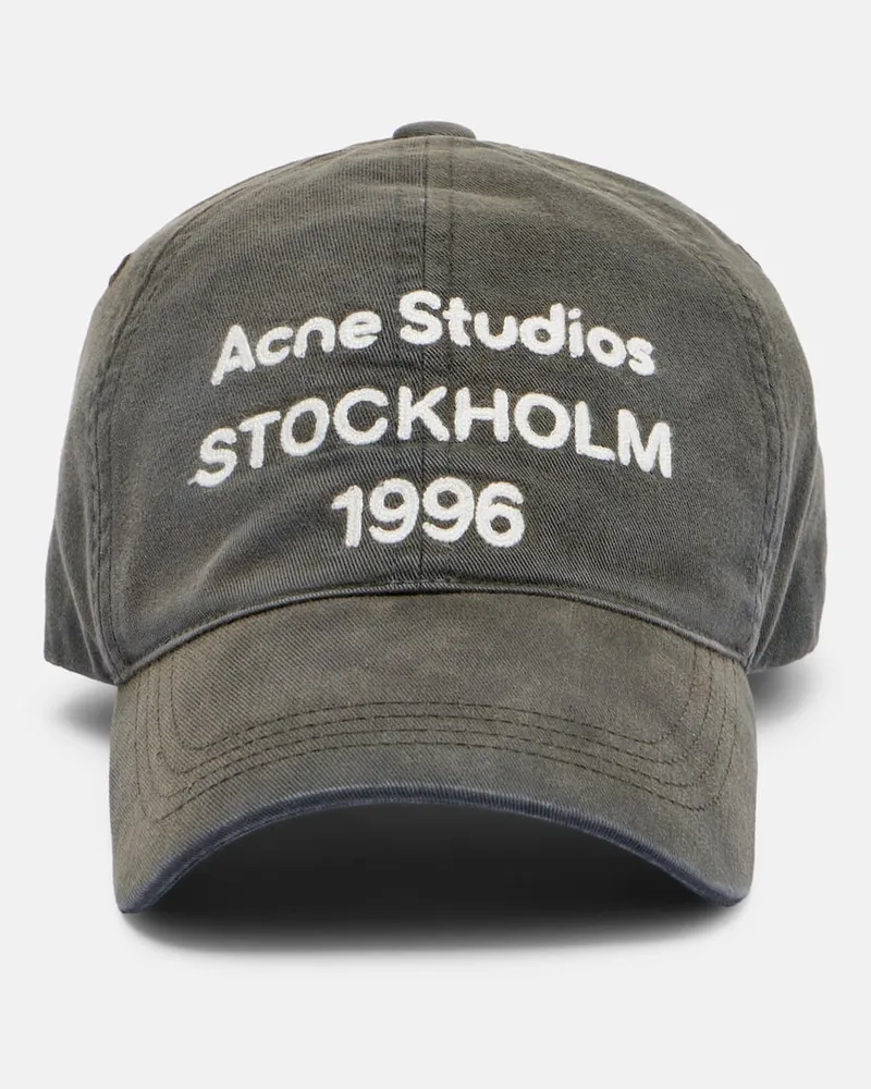 Acne Studios Baseballcap aus Baumwoll-Twill Schwarz