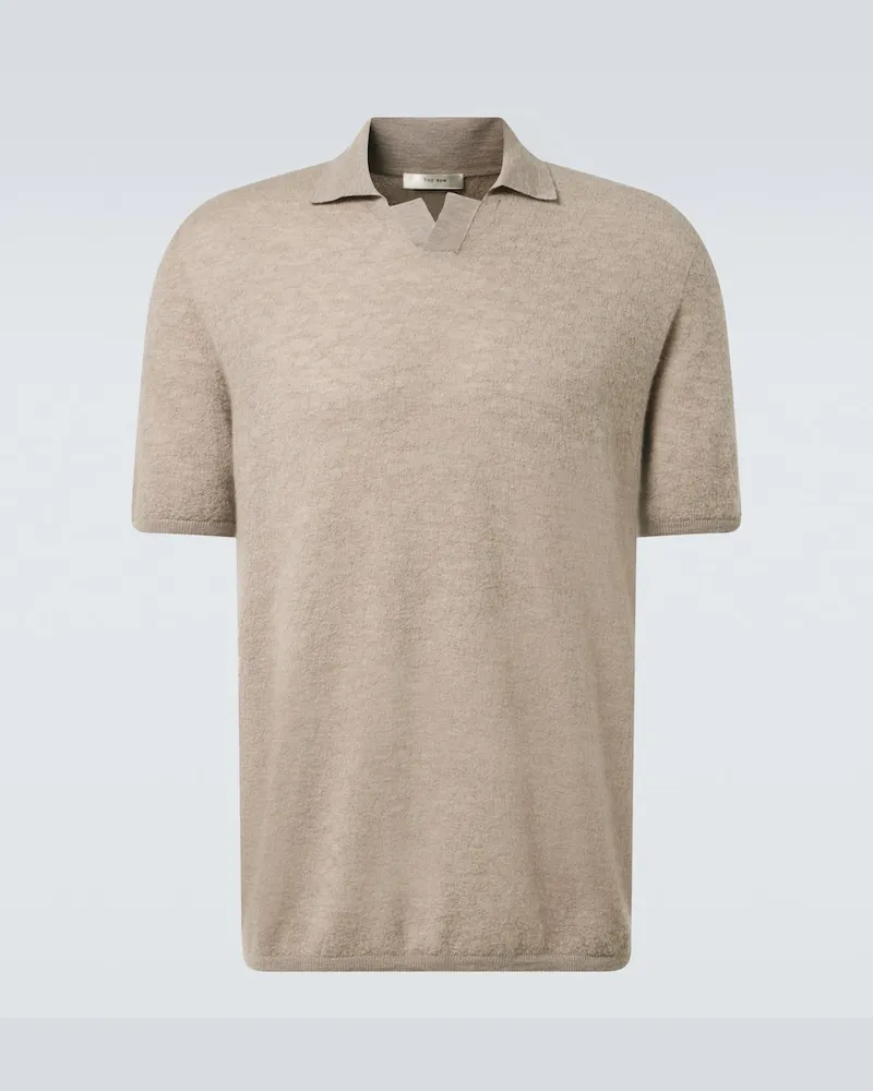 The Row Polohemd Isao aus Kaschmir Beige