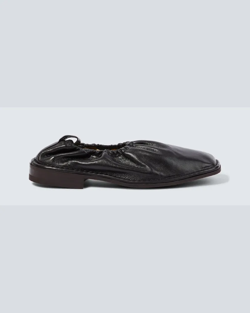 Christophe Lemaire Loafers aus Leder Schwarz