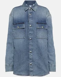 Bottega Veneta Oversize-Jeanshemd Blau