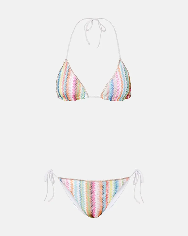Missoni Bikini Zig Zag aus Lamé Multicolor