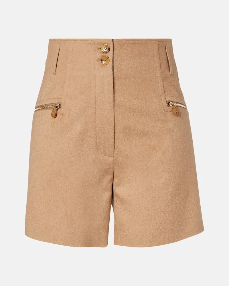 Max Mara Shorts Lola aus Kamelhaar Beige