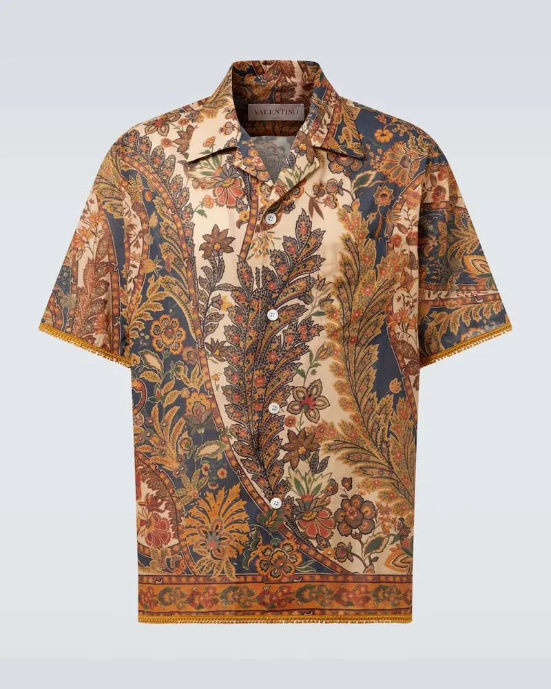 Valentino Garavani Hemd aus Leinen Beige